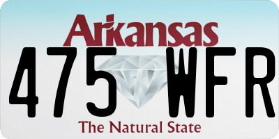 AR license plate 475WFR