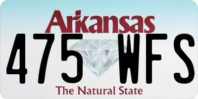 AR license plate 475WFS