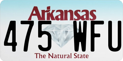 AR license plate 475WFU