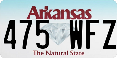 AR license plate 475WFZ