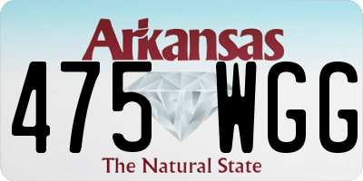 AR license plate 475WGG
