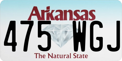 AR license plate 475WGJ