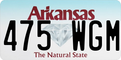 AR license plate 475WGM