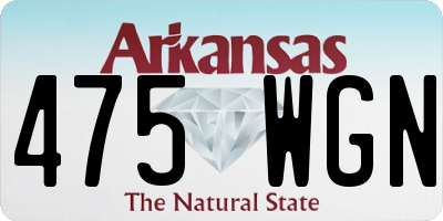 AR license plate 475WGN