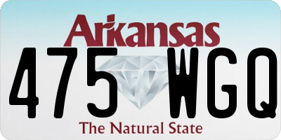 AR license plate 475WGQ