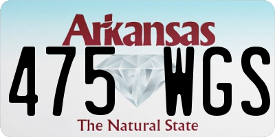 AR license plate 475WGS