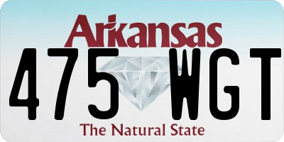 AR license plate 475WGT
