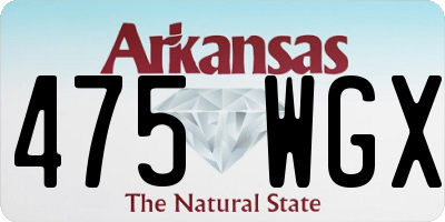 AR license plate 475WGX