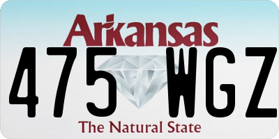 AR license plate 475WGZ