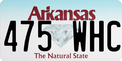 AR license plate 475WHC