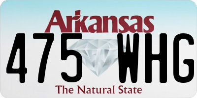 AR license plate 475WHG