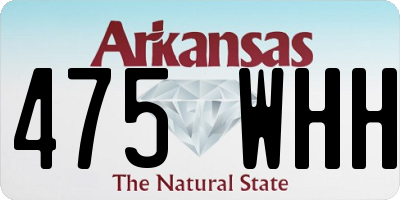 AR license plate 475WHH