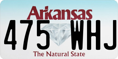 AR license plate 475WHJ