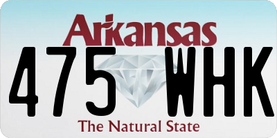 AR license plate 475WHK