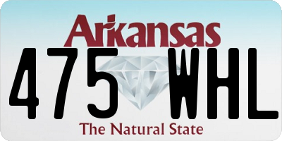 AR license plate 475WHL
