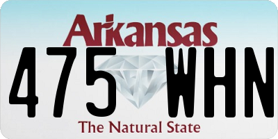 AR license plate 475WHN
