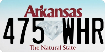 AR license plate 475WHR