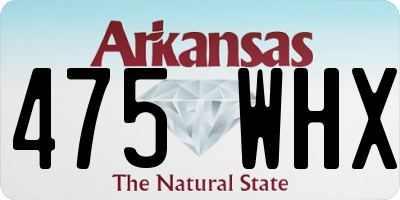 AR license plate 475WHX