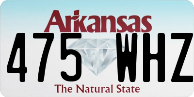 AR license plate 475WHZ