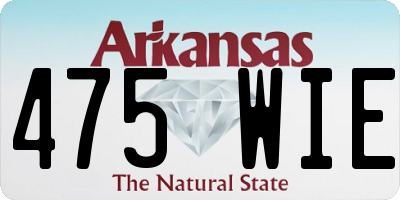 AR license plate 475WIE
