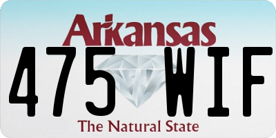 AR license plate 475WIF