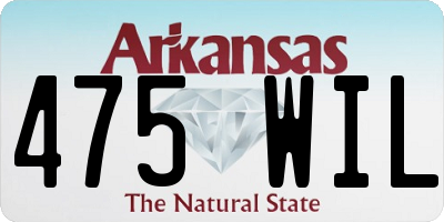 AR license plate 475WIL
