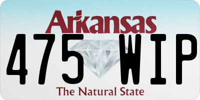 AR license plate 475WIP