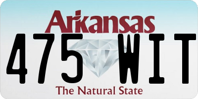 AR license plate 475WIT