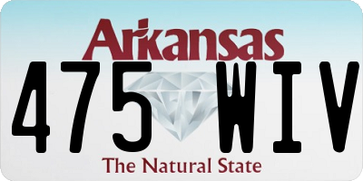 AR license plate 475WIV