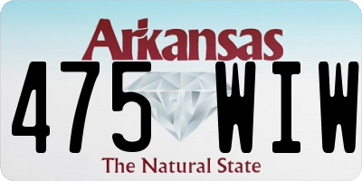 AR license plate 475WIW