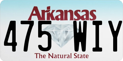 AR license plate 475WIY