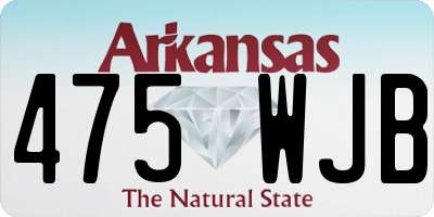 AR license plate 475WJB