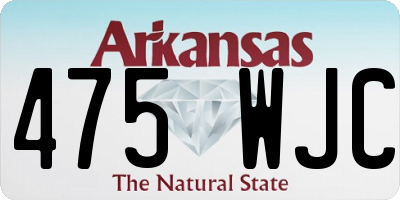 AR license plate 475WJC
