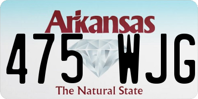 AR license plate 475WJG