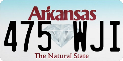 AR license plate 475WJI