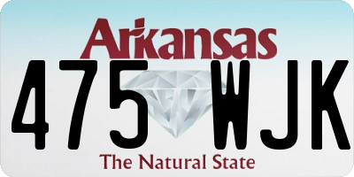AR license plate 475WJK