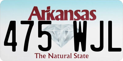 AR license plate 475WJL