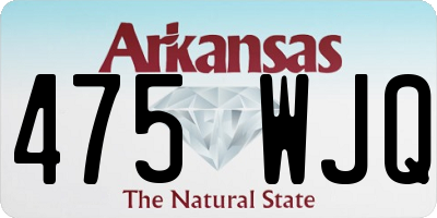 AR license plate 475WJQ