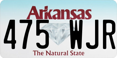 AR license plate 475WJR