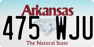 AR license plate 475WJU