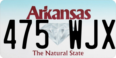 AR license plate 475WJX