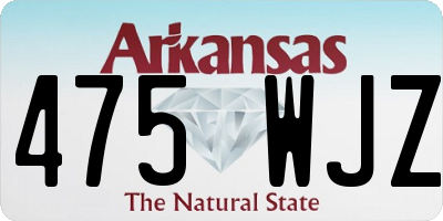 AR license plate 475WJZ