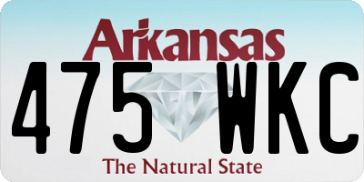 AR license plate 475WKC