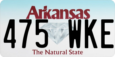 AR license plate 475WKE