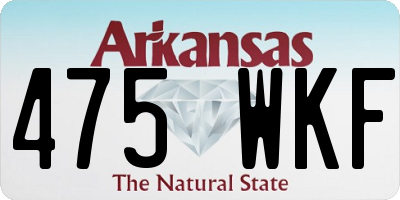 AR license plate 475WKF