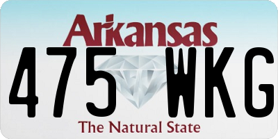 AR license plate 475WKG