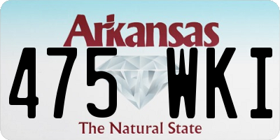 AR license plate 475WKI
