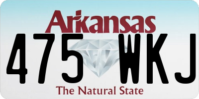 AR license plate 475WKJ