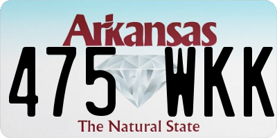 AR license plate 475WKK