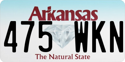 AR license plate 475WKN